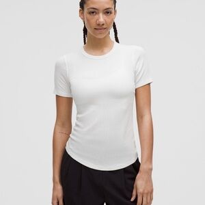 Lululemon Hold Tight White Short Sleeve Tee